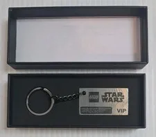 New LEGO 5007403 Star Wars The Mandalorian Beskar Key Chain VIP Key Ring