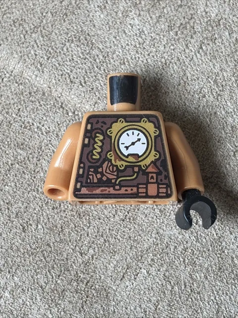 Lego x1 Mini Fig Copper Robot Front Clockwork Torso, 973pb2486c01 (028-395)