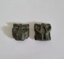 RARE Vintage Lego Bionicle Mask Krana Dark Grey Figure