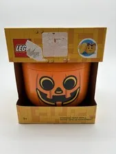 Small LEGO Orange Pumpkin Storage Head 