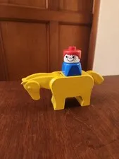 LEGO Duplo Yellow Horse 1984 Vintage Set #2055