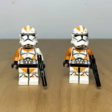 2-Lego Star Wars 212th Clone Trooper Minifigure sw0522 sw0523 Battle Pack