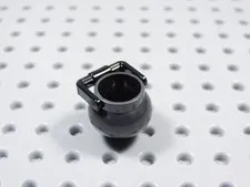 LEGO Dark Pearl Gray Pot Cauldron w/ Black Handle Minifig BS