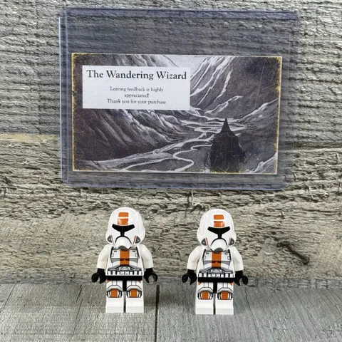 X2 LEGO Star Wars Old Republic Trooper Minifigure Lot sw0440 sw0444 75001 - Good
