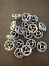LEGO 30663 Light Bluish Gray Vehicle Steering Wheel Small 2 Studs Diameter x18