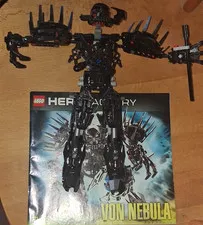 LEGO Hero Factory Partial Build 7145 Von Nebula w/ Manual Incomplete