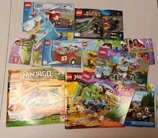 LEGO Lot Of Instruction Manuals -No Bricks Included- Booklets Only -Ships Fast