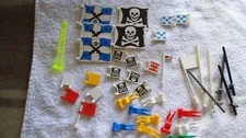 LEGO  Flags and Banner Lot  Late 1980s  Pirates