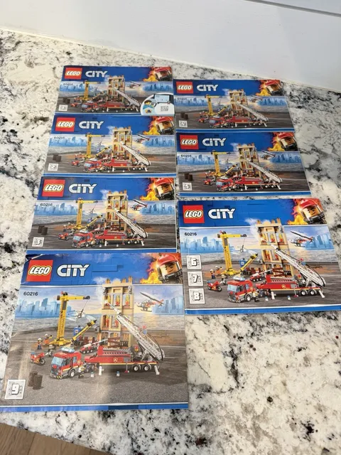 Lego CITY Building Instruction Manual Book Booklets ~ Steps 1 -9 Books Only