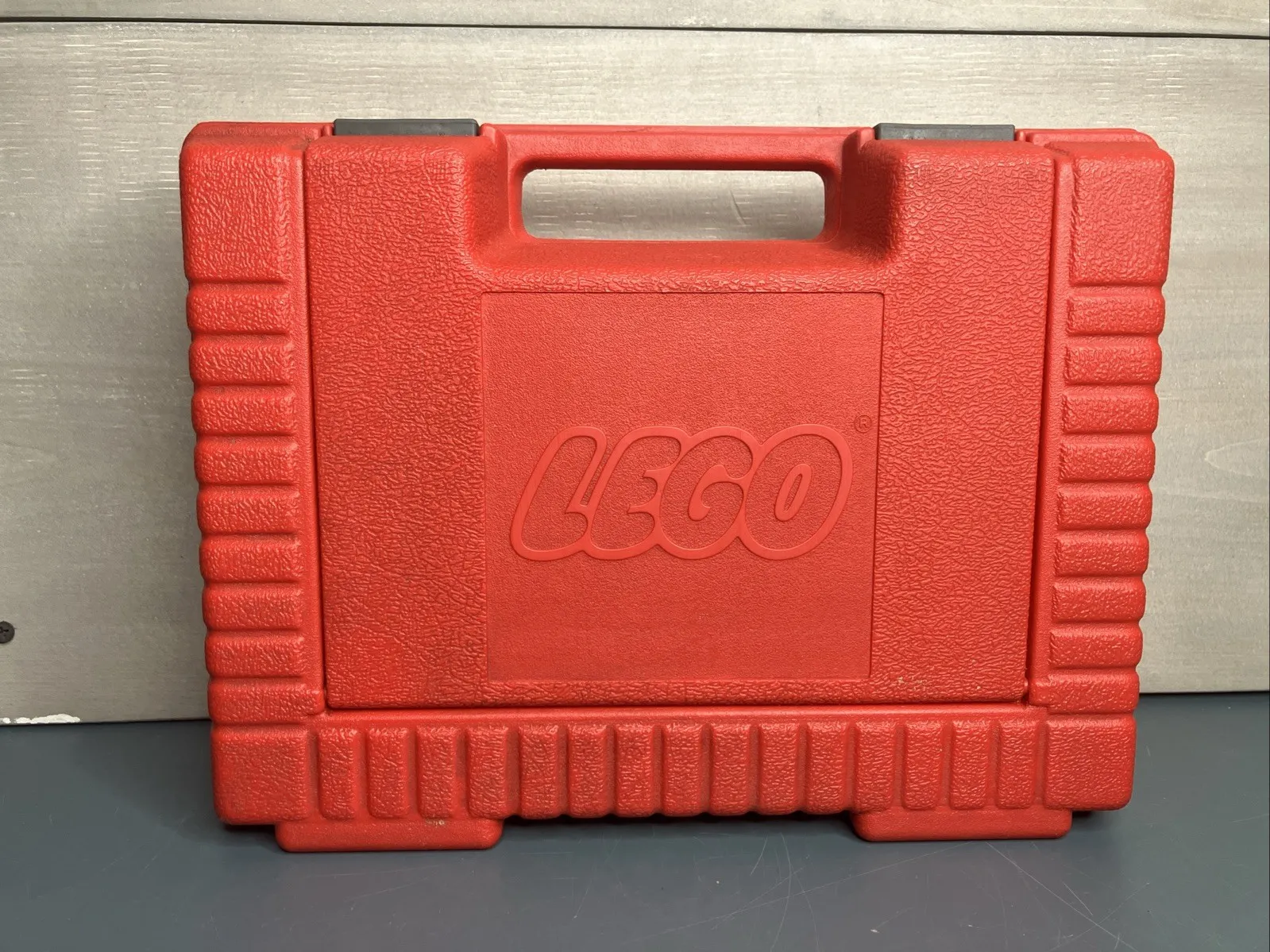 Vintage 1985 LEGO Red Storage Case Carry Box w/ Handle Empty Original