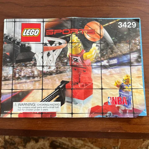 LEGO Sports NBA Basketball Ultimate Defense 3429 Instructions Manual Only