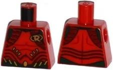 LEGO® Part 973pb2264 - Torso Batman 'R' Symbol