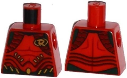 LEGO® Part 973pb2264 - Torso Batman 'R' Symbol