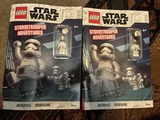 (Two) LEGO Star Wars Stormtrooper Adventures Activity Book with minifigure