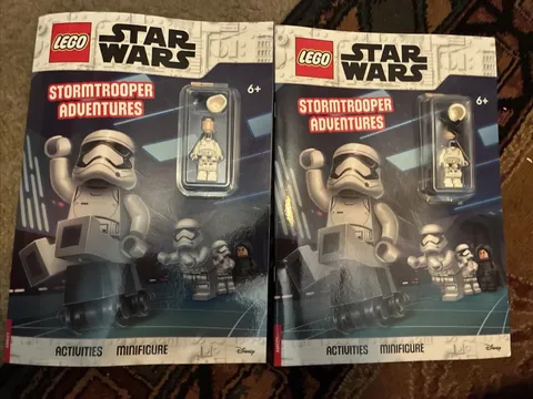 (Two) LEGO Star Wars Stormtrooper Adventures Activity Book with minifigure