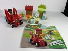 Lego Duplo 10950 FARM TRACTOR & ANIMAL CARE Complete Set With Manual Tractor VGC
