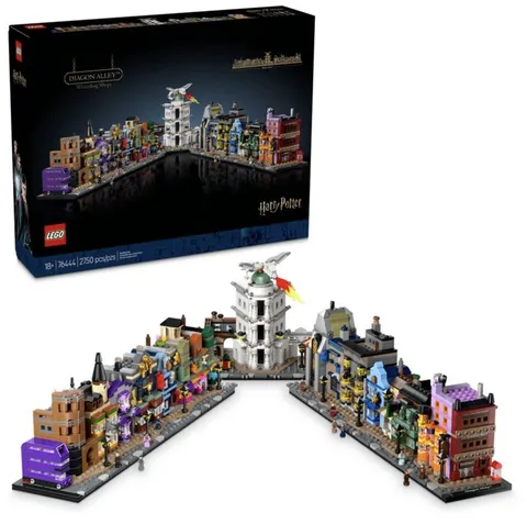 LEGO Harry Potter: Diagon Alley Wizarding Shops (76444) 2750 Pcs New Sealed