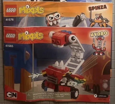 LEGO MIXELS Instruction Manual Lot of 2 • 41576 SPINZA & 41565 HYDRO