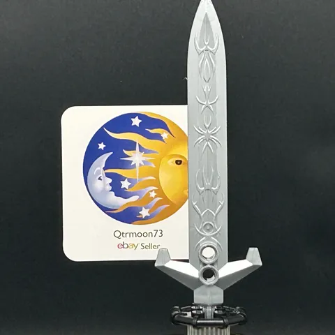 LEGO Brand KNIGHTS KINGDOM Large Figure WEAPON Part ~54171~ PEARL LIGHT GRAY x1