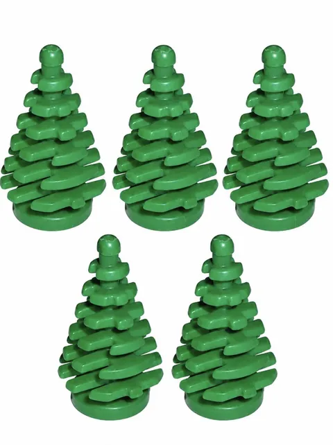 5 x LEGO ® 2x2x4 Christmas tree plant tree pine green 2435 new