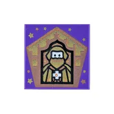 LEGO Harry Potter - Godric Gryffindor Wizard Card 3068bpb1744 - Frog Tile [NEW]