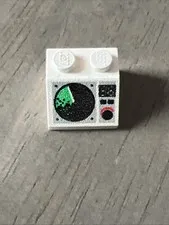 LEGO 3039px5 White Slope 45 2x2, Black/Green Radar Screen '38'