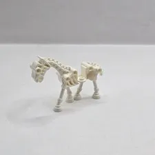 LEGO white skeleton horse animal figure glow in the dark