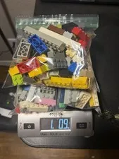 1 Lb Lot of LEGO Bricks 1x1 to 1x14 and All In Between Assorted Colors