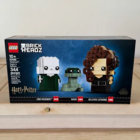 LEGO BrickHeadz Harry Potter 40496 Voldemort, Nagini, & Bellatrix - NEW SEALED