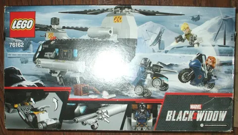 LEGO Marvel 76162 Black Widow Helicopter Chase 100% Complete W/Manual