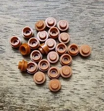 LEGO Dark Orange Plate, Round 1 x 1 QTY 25 Part No. 4073.