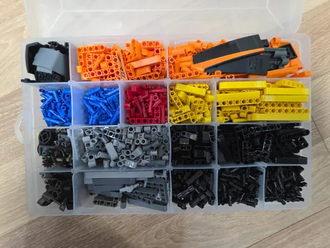 200 Pcs LEGO Bulk Lot Assorted Bag Pieces Bricks Pins Studs Blocks Basic Technic