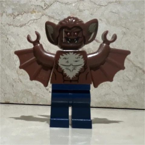 LEGO Minifigure Bat Winged Creature Brown, Plastic w/ Dark Blue Legs