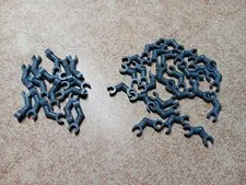 LEGO LOT 40 DARK BLUISH GRAY SKELETON ARMS BENT 90° VERTICAL & HORIZONTAL GRIP