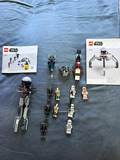 LEGO Star Wars 75372 Battle Pack Bulk Lot w/ Minifigures, Parts & Manuals