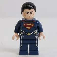 LEGO Superman Minifigure DC Superheroes Man of Steel Missing Cape