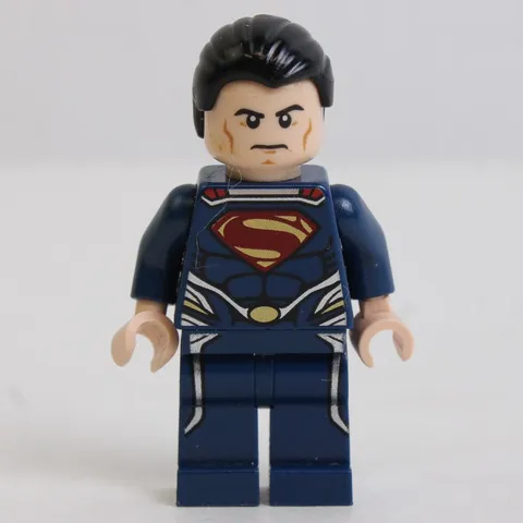 LEGO Superman Minifigure DC Superheroes Man of Steel Missing Cape