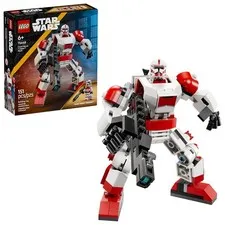 LEGO Star Wars Clone Shock Trooper Mech Building Toy for Boys & Girls -...