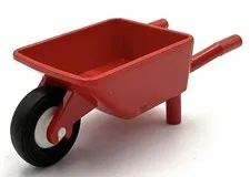 Lego New Red  Utensil Wheelbarrow