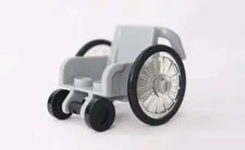 Lego Minifigure Part Wheelchair Light Bluish Gray