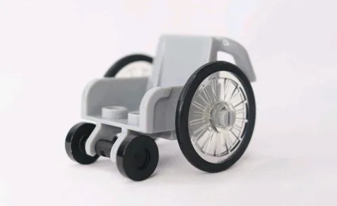 Lego Minifigure Part Wheelchair Light Bluish Gray