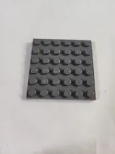 LEGO Parts ● Dark Bluish Gray Plate 6 x 6 Square ● # 3958 ● QTY 1