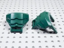 LEGO Lot of 2 Dark Green Chest Armor w/ Handle Mech BS