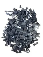 Vintage LEGO Black Bulk Lot, 1lb 5oz, Includes LEGOs, Printed LEGOs, & Technic