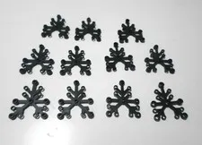 LEGO- #2417-DARK GREEN -PLANT LEAVES 6 x 5 -10 PIECES