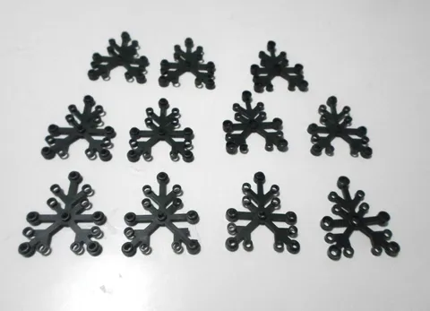 LEGO- #2417-DARK GREEN -PLANT LEAVES 6 x 5 -10 PIECES