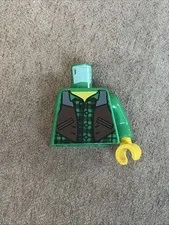 LEGO Minifigure Torso Checkered Shirt and Dark Brown Vest Jack McHammer