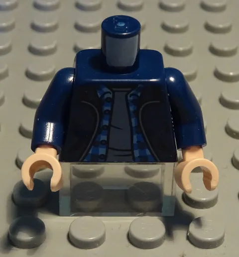 Lego figure accessories top torso dark blue with decor from Harry Potter