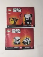 LEGO Iconic: Chinese New Year Pandas (40466) INSTRUCTIONS ONLY