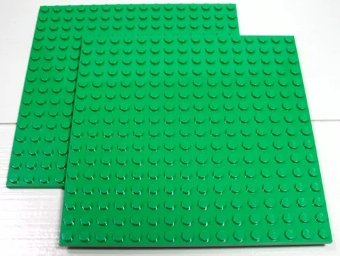 LEGO® 16x16 Plate Bright Green Lot #91405 Lot 2 Pieces